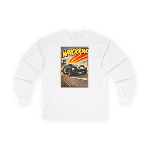 WROOOM Black Beast – Retro Motorsport Langarm Shirt