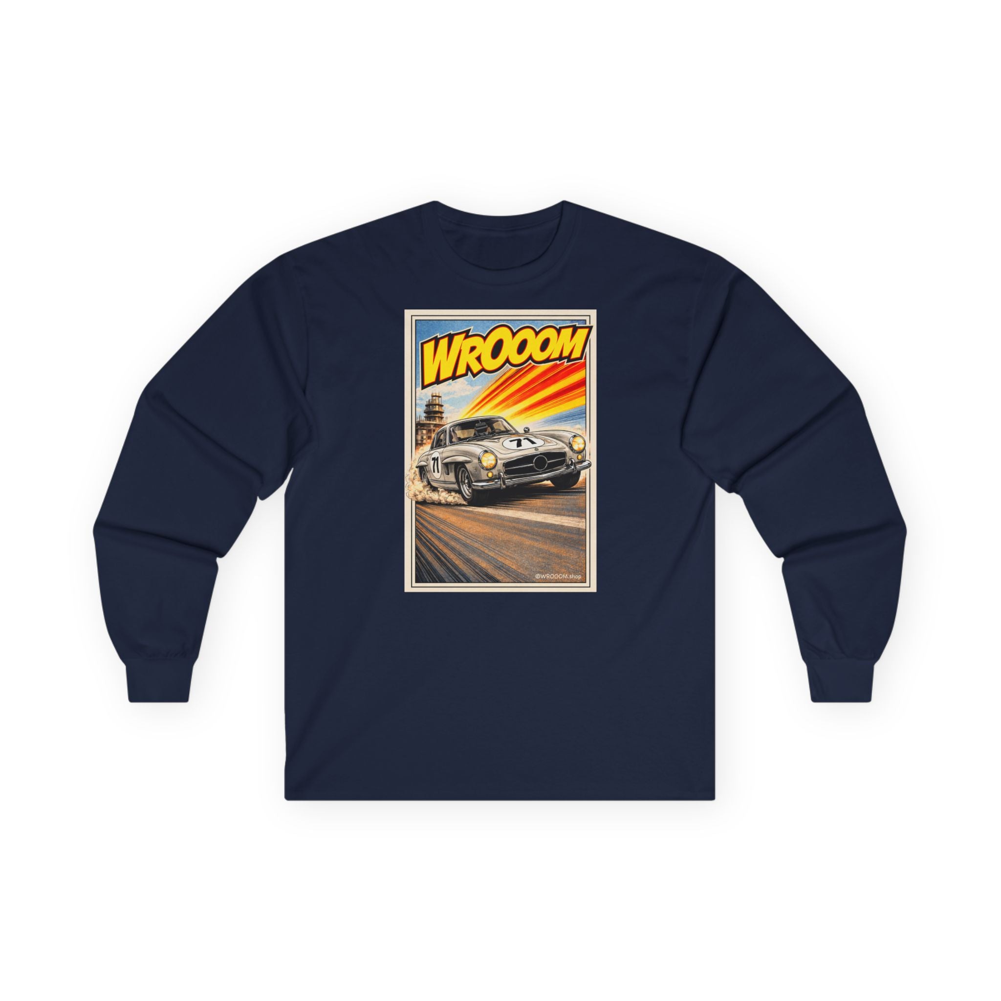WROOOM Long Sleeve Shirt - Silver Classic