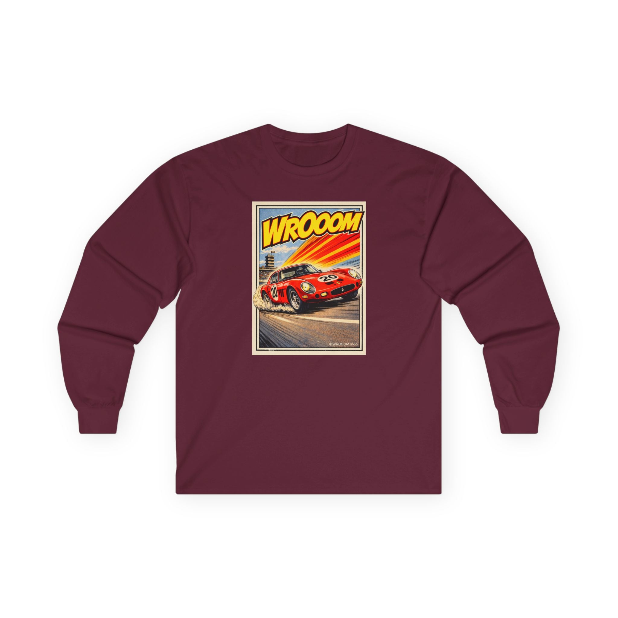 WROOOM Long Sleeve Shirt - Red Racing Icon