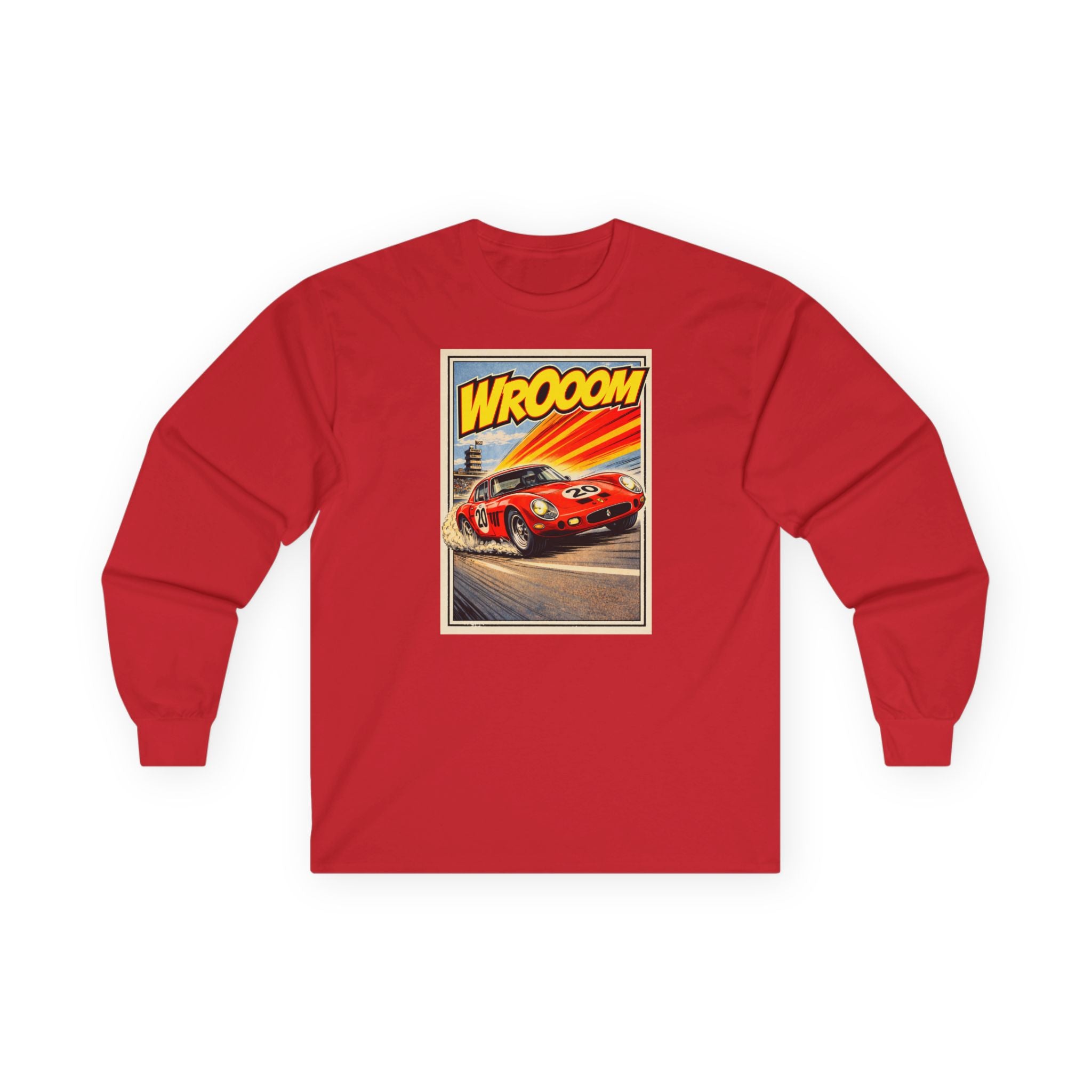 WROOOM Shirt Langarm - Red Racing Icon