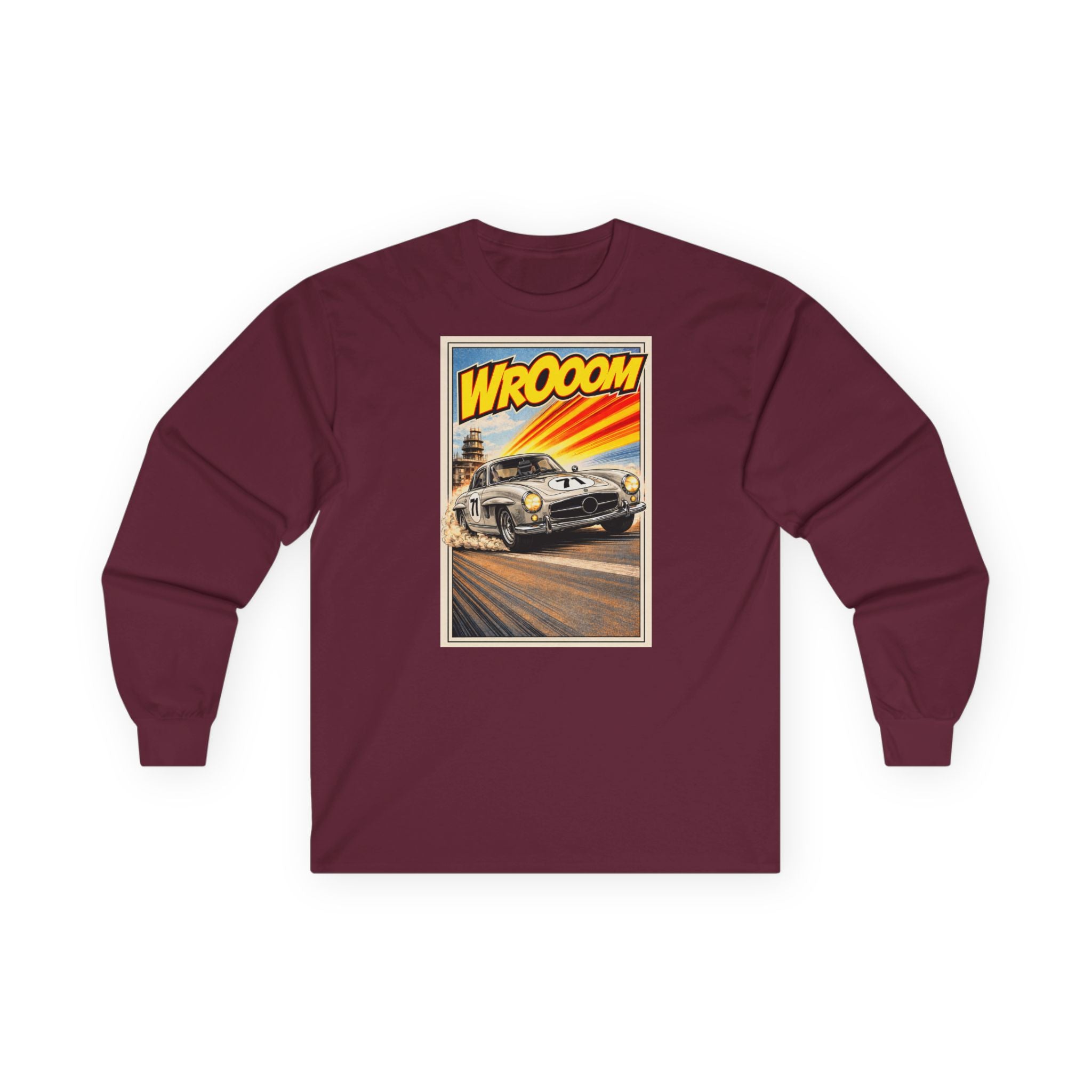 WROOOM Shirt Langarm - Silver Classic