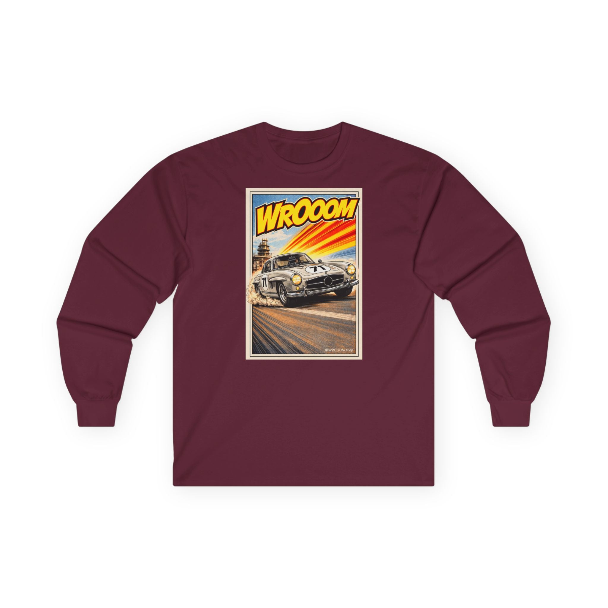 WROOOM Long Sleeve Shirt - Silver Classic