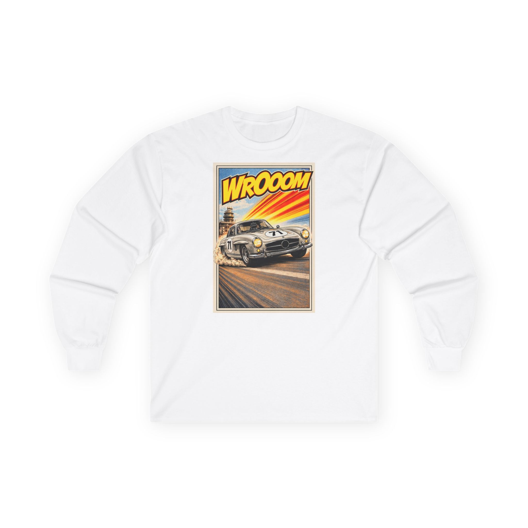 WROOOM Shirt Langarm - Silver Classic