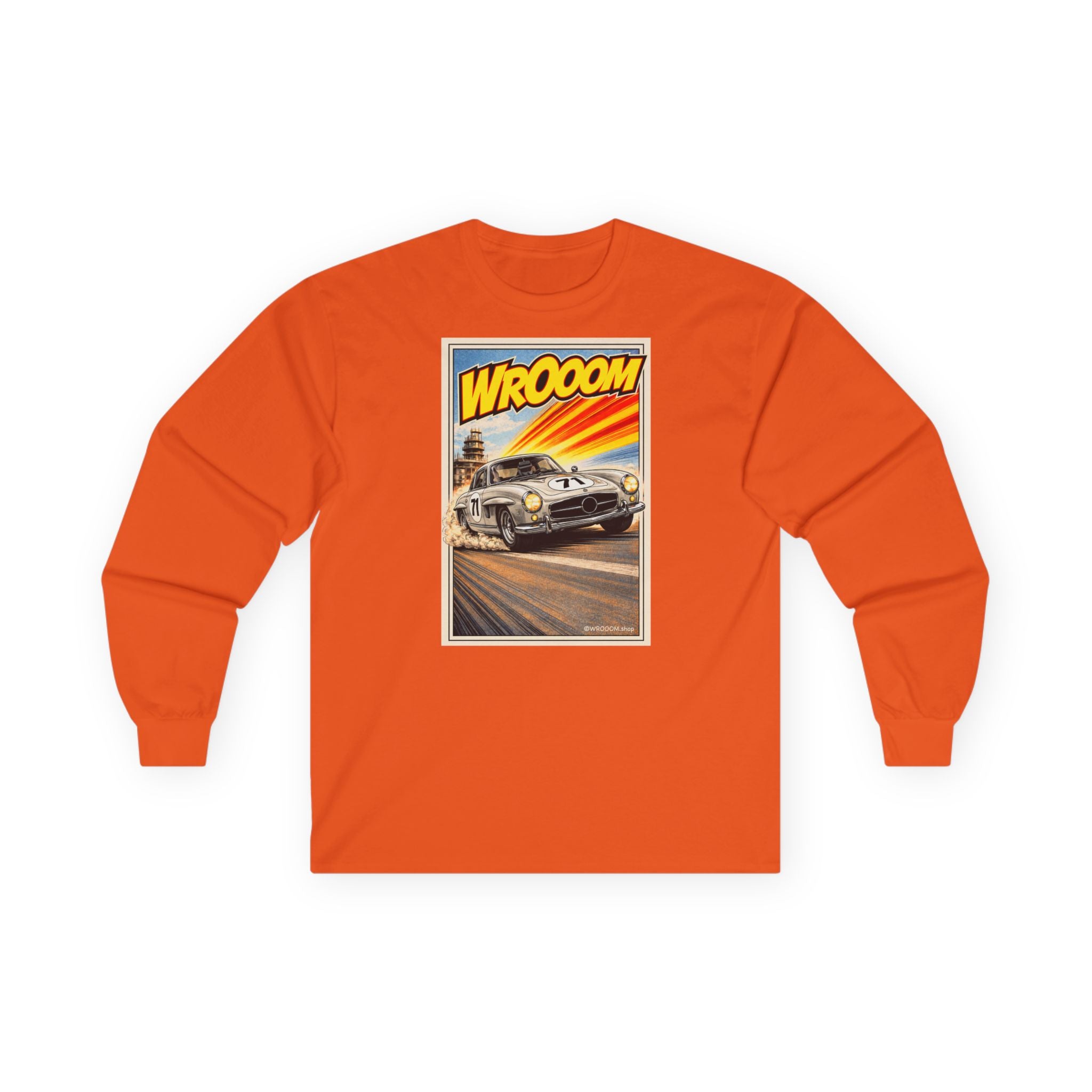 WROOOM Long Sleeve Shirt - Silver Classic