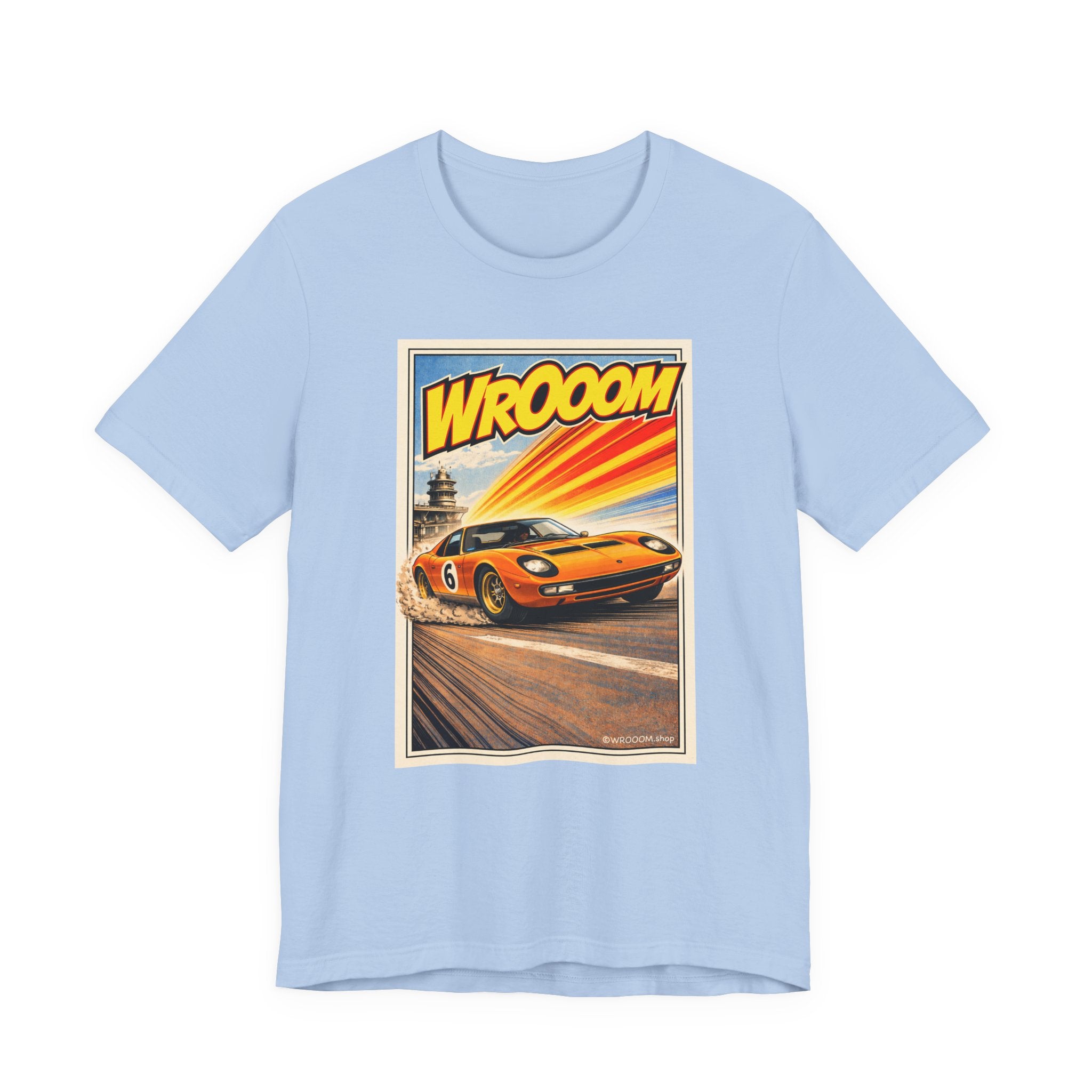 WROOOM Speed Machine – Retro Racing T-Shirt