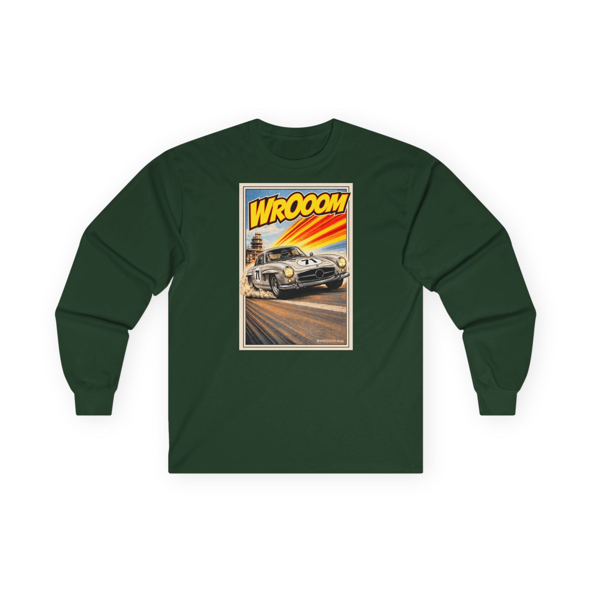 WROOOM Long Sleeve Shirt - Silver Classic