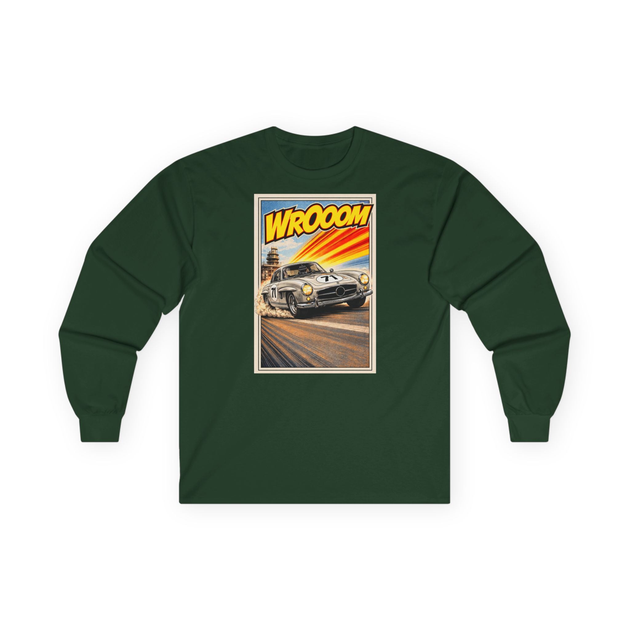 WROOOM Shirt Langarm - Silver Classic