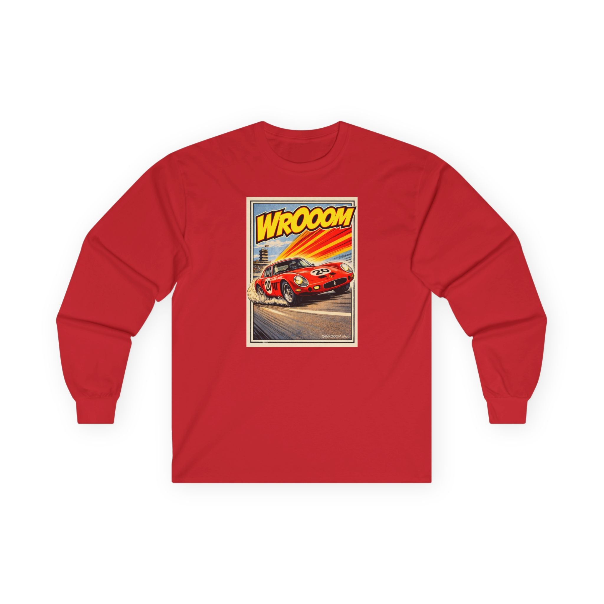 WROOOM Long Sleeve Shirt - Red Racing Icon