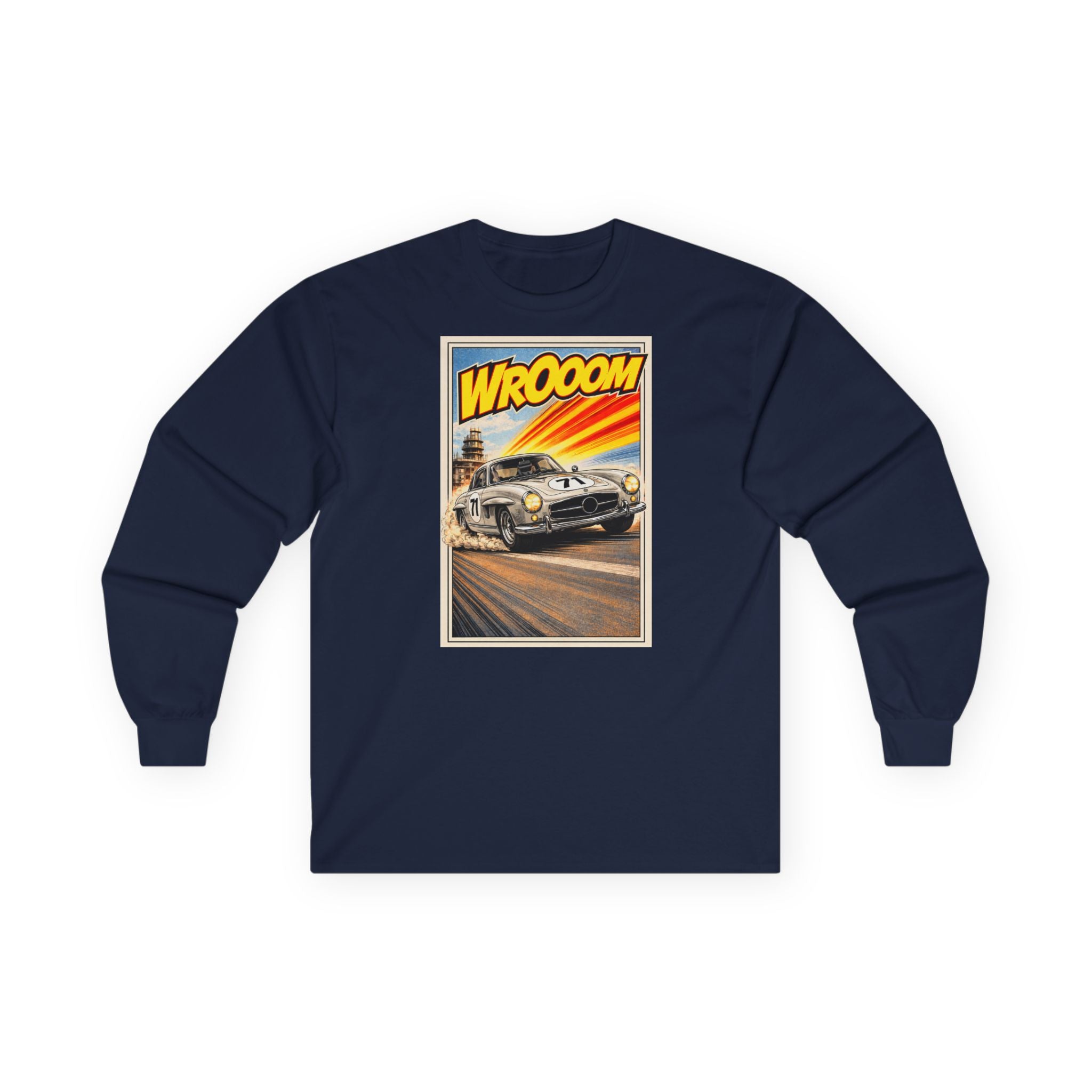 WROOOM Shirt Langarm - Silver Classic