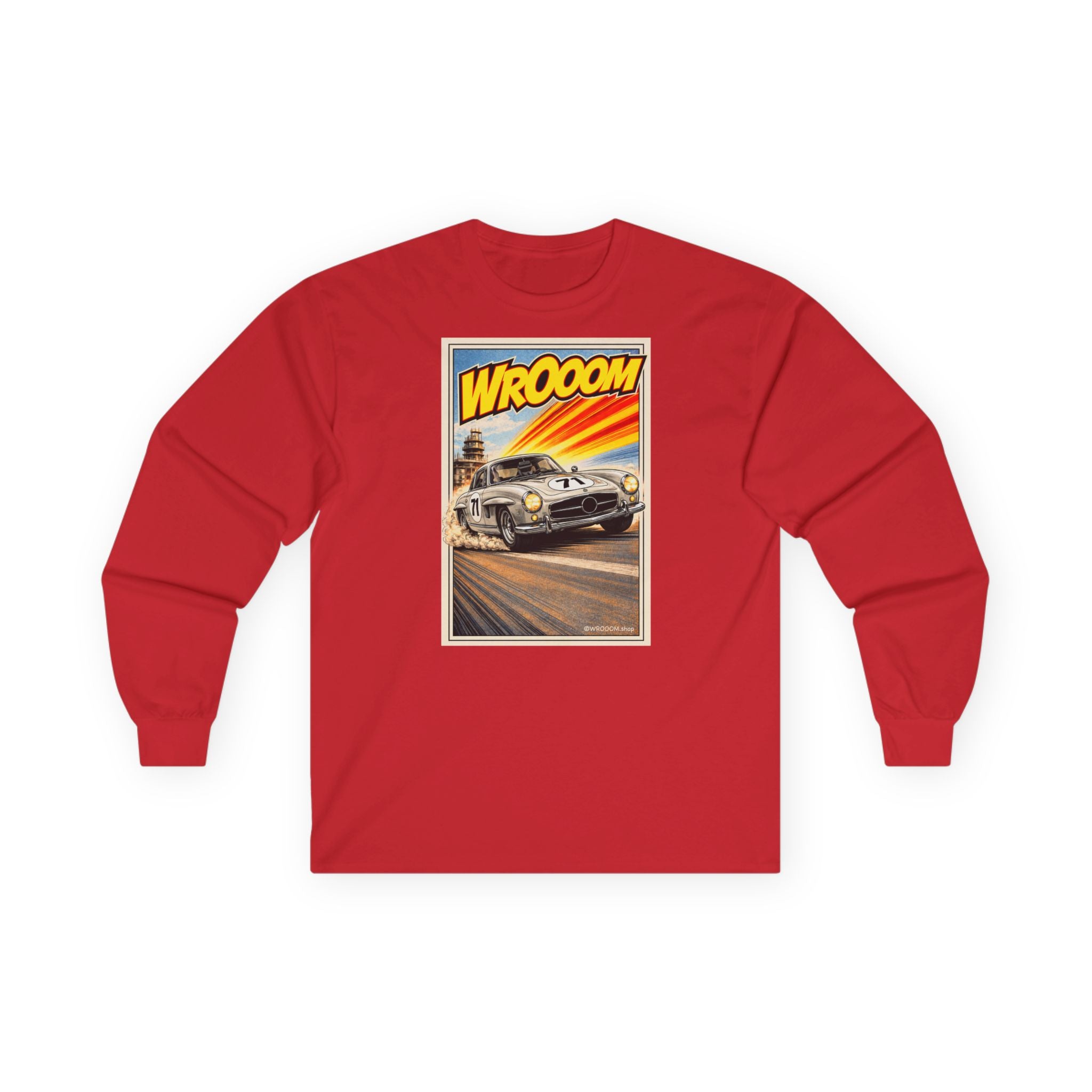 WROOOM Long Sleeve Shirt - Silver Classic