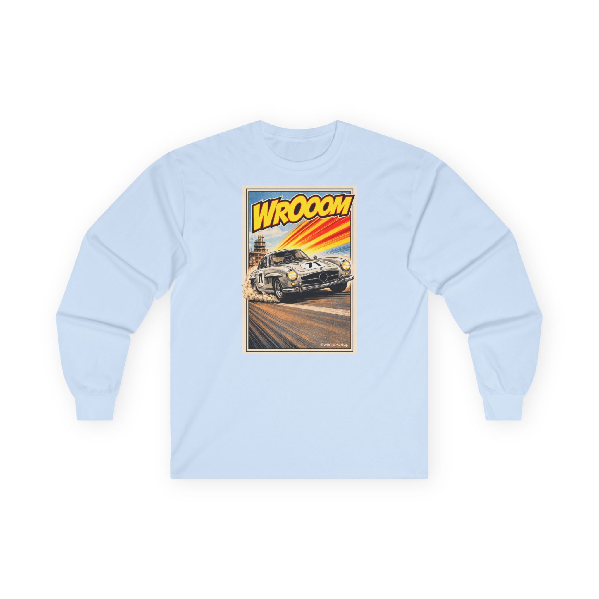 WROOOM Long Sleeve Shirt - Silver Classic