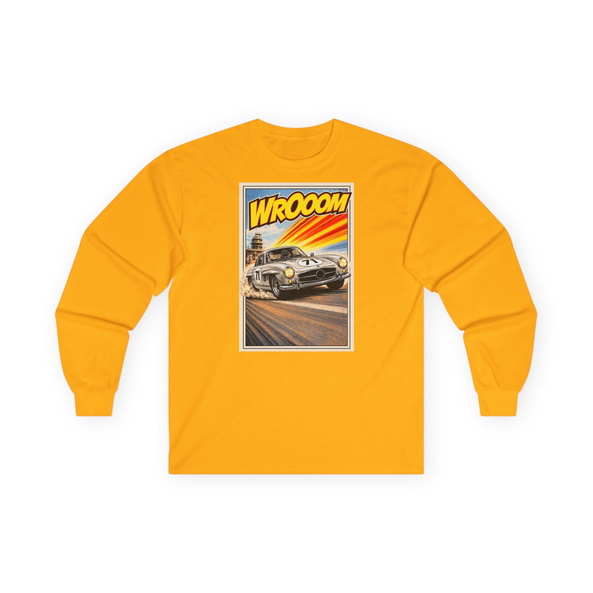 WROOOM Shirt Langarm - Silver Classic