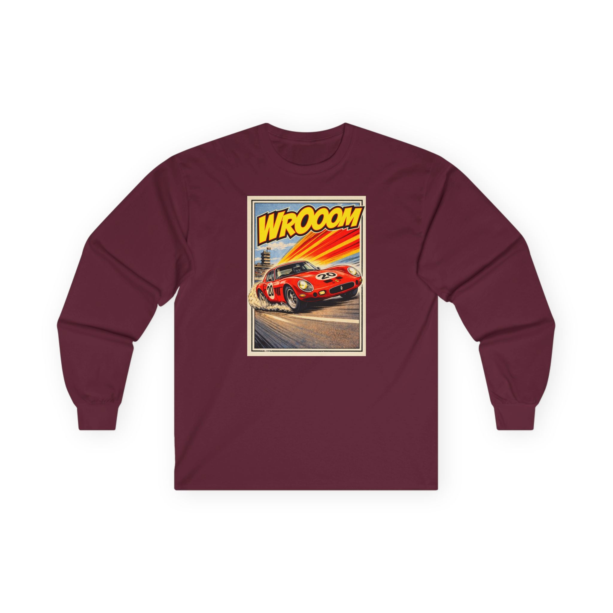 WROOOM Shirt Langarm - Red Racing Icon