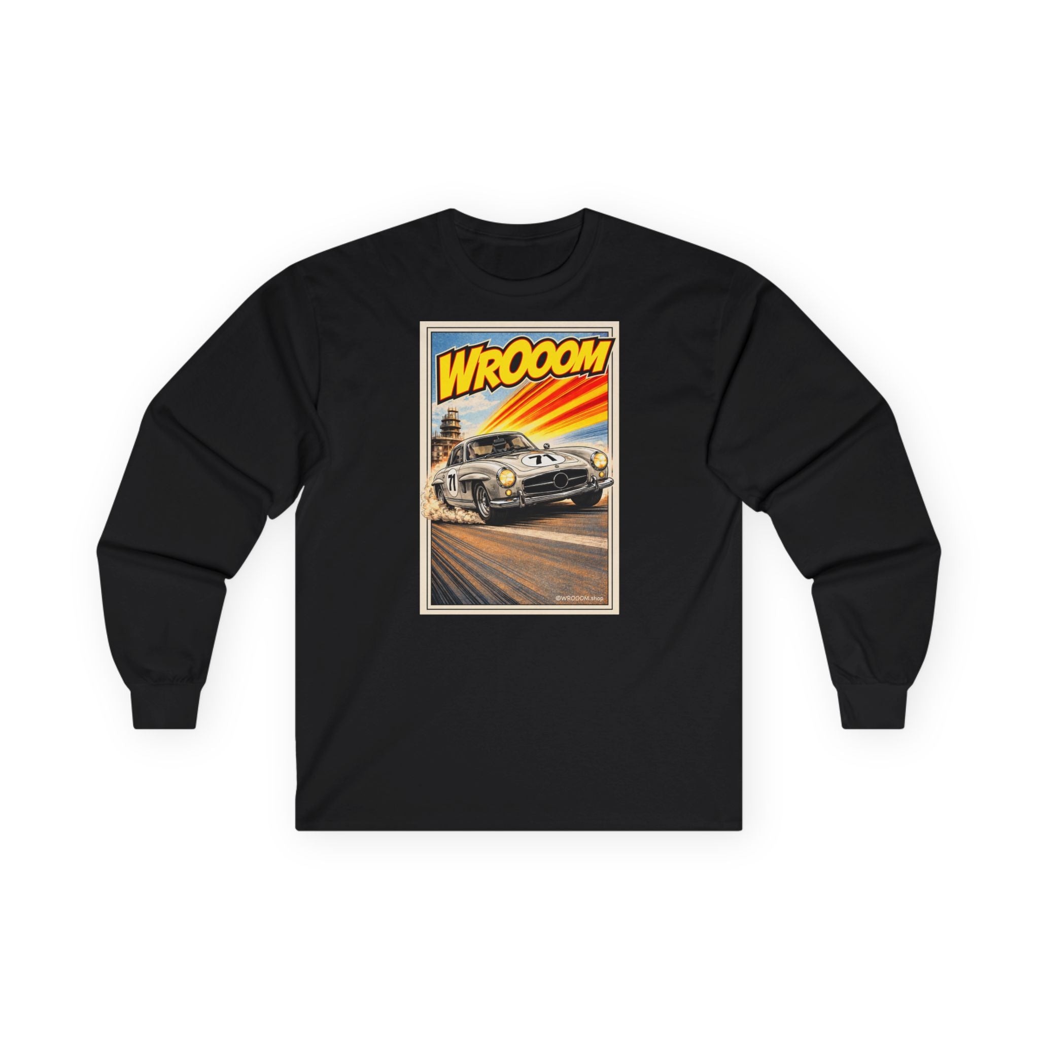 WROOOM Long Sleeve Shirt - Silver Classic