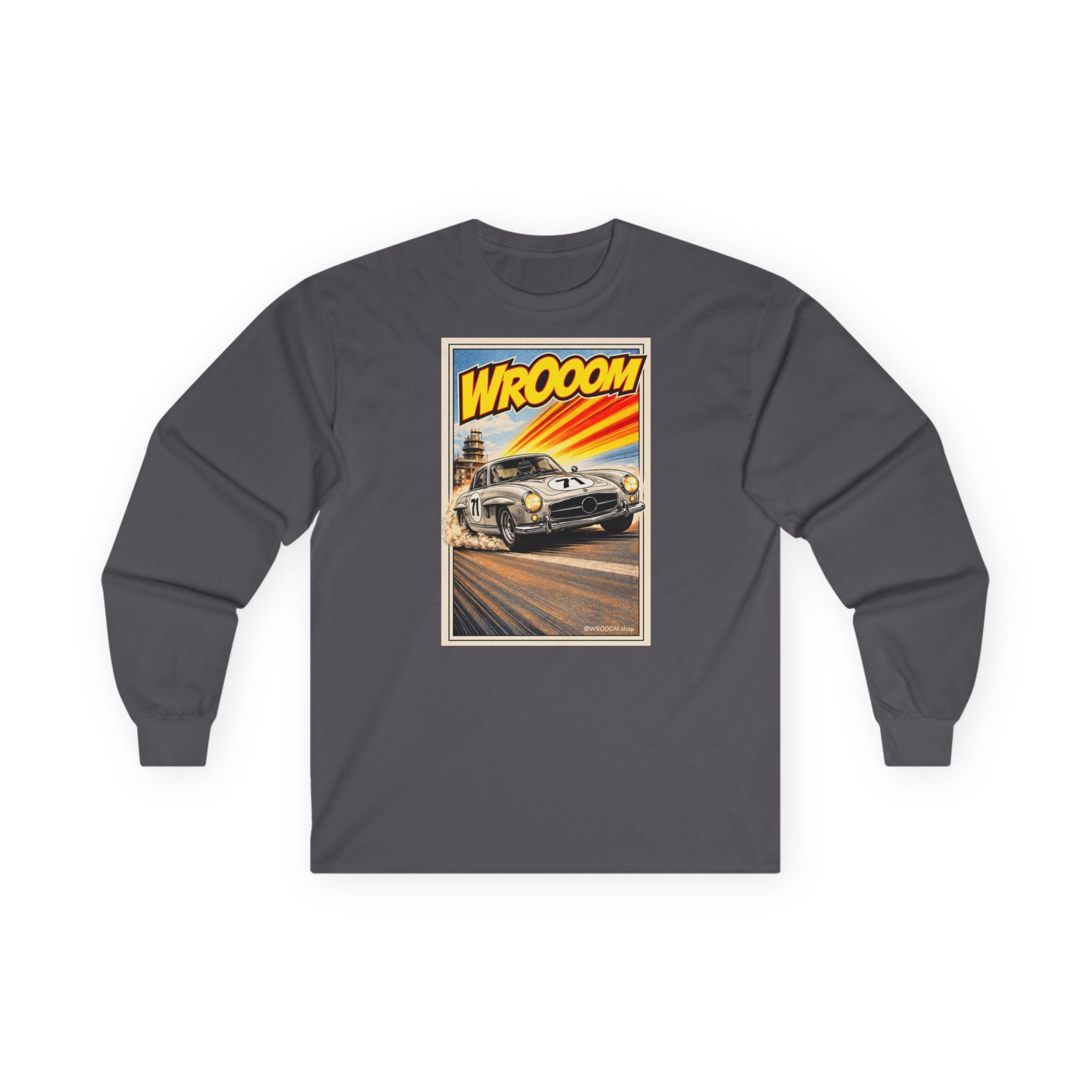 WROOOM Long Sleeve Shirt - Silver Classic