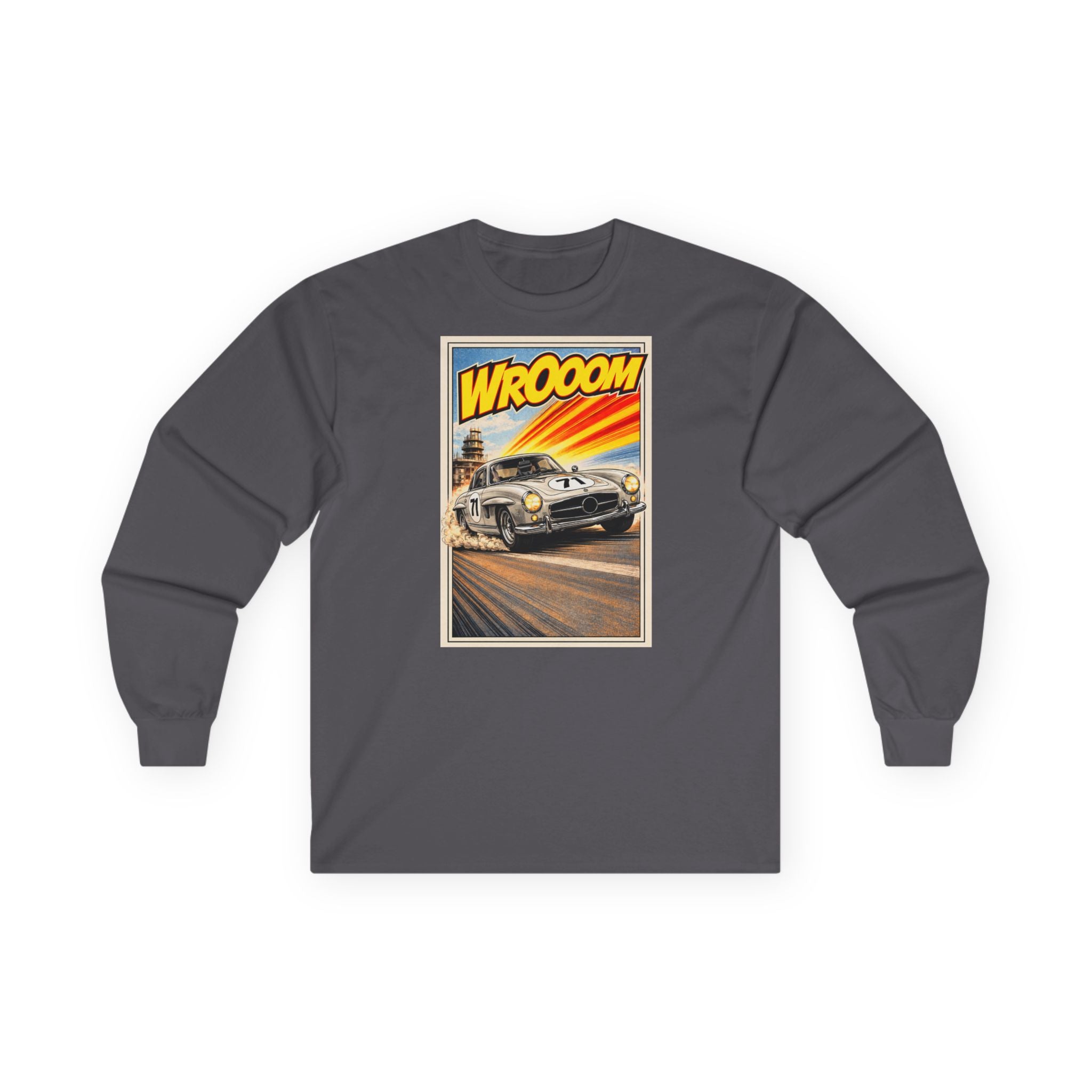 WROOOM Shirt Langarm - Silver Classic