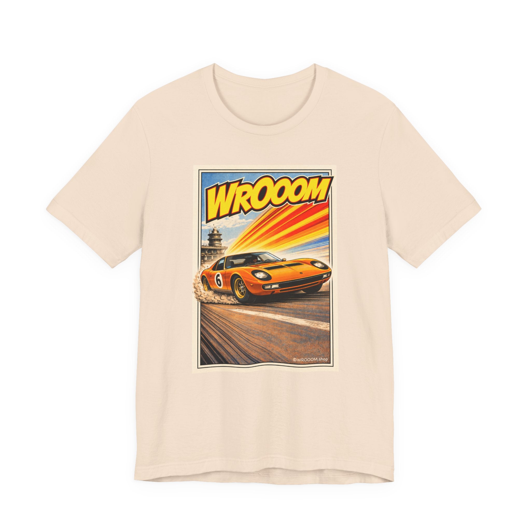 WROOOM Speed Machine – Retro Racing T-Shirt
