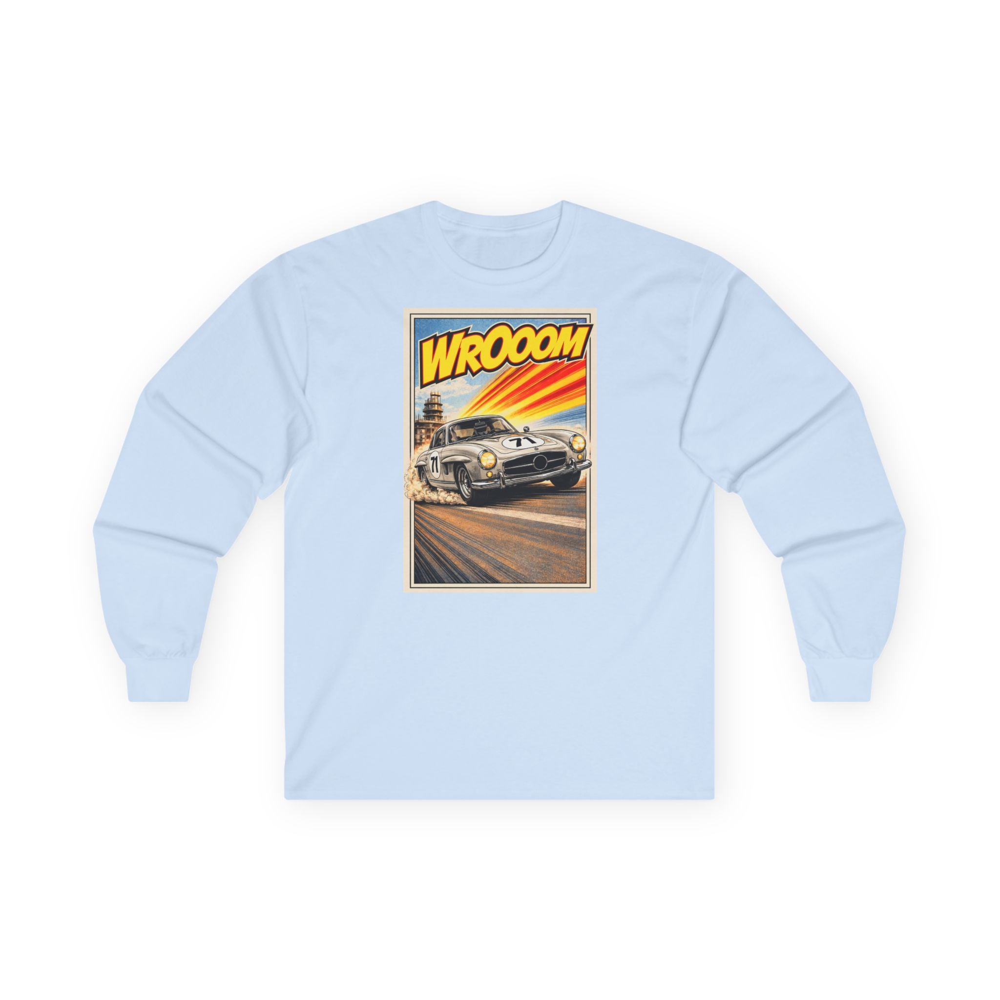 WROOOM Shirt Langarm - Silver Classic